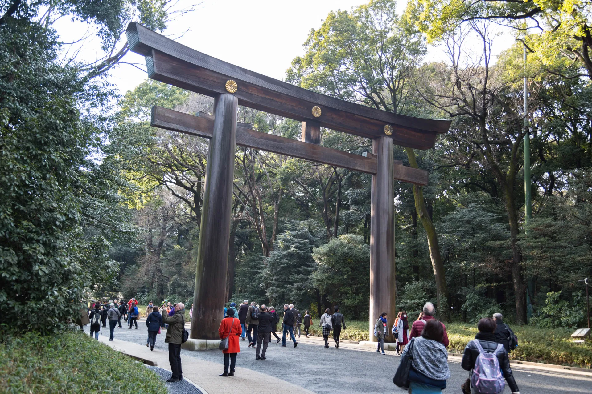 Przy największym chramie shinto w Japonii, Meiji Jingu Przy największym chramie shinto w Japonii, Meiji Jingu