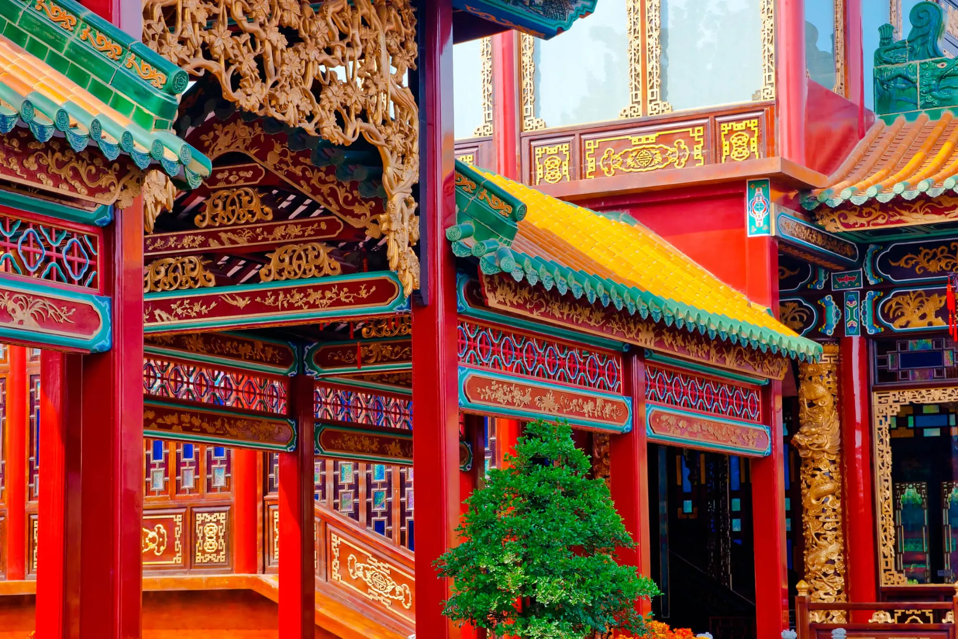 Typowa stara chińska architektura Typowa stara chińska architektura